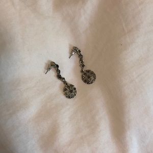 Dangle Earrings, dark stones